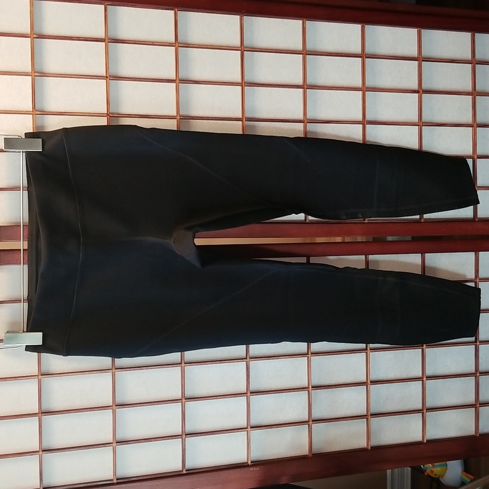 2/$30 Hyba by Reitmans Black Legging with Mesh Details - Medium